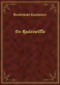 Do Radziwiłła - ebook