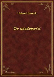 : Do wiadomości - ebook