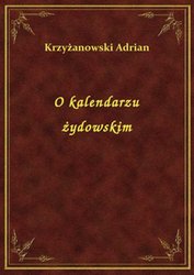 : O kalendarzu żydowskim - ebook